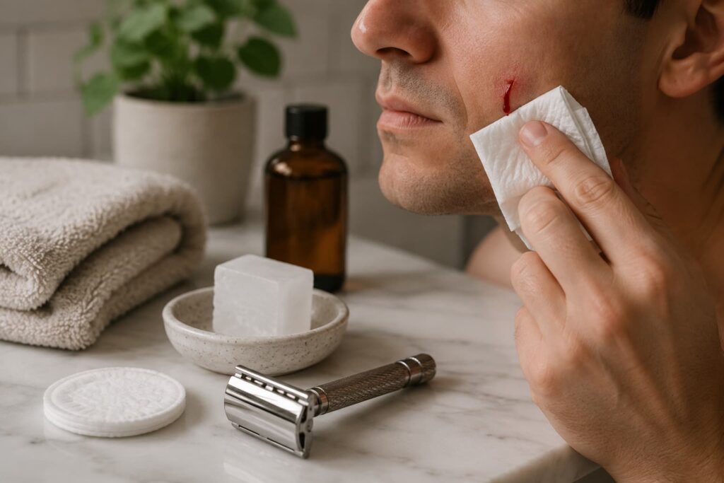 How to Stop Bleeding from a Safety Razor Cut