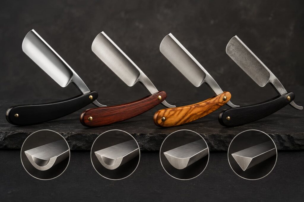 Straight Razor Grind Types Explained Full Hollow, Half Hollow, Quarter Hollow and More