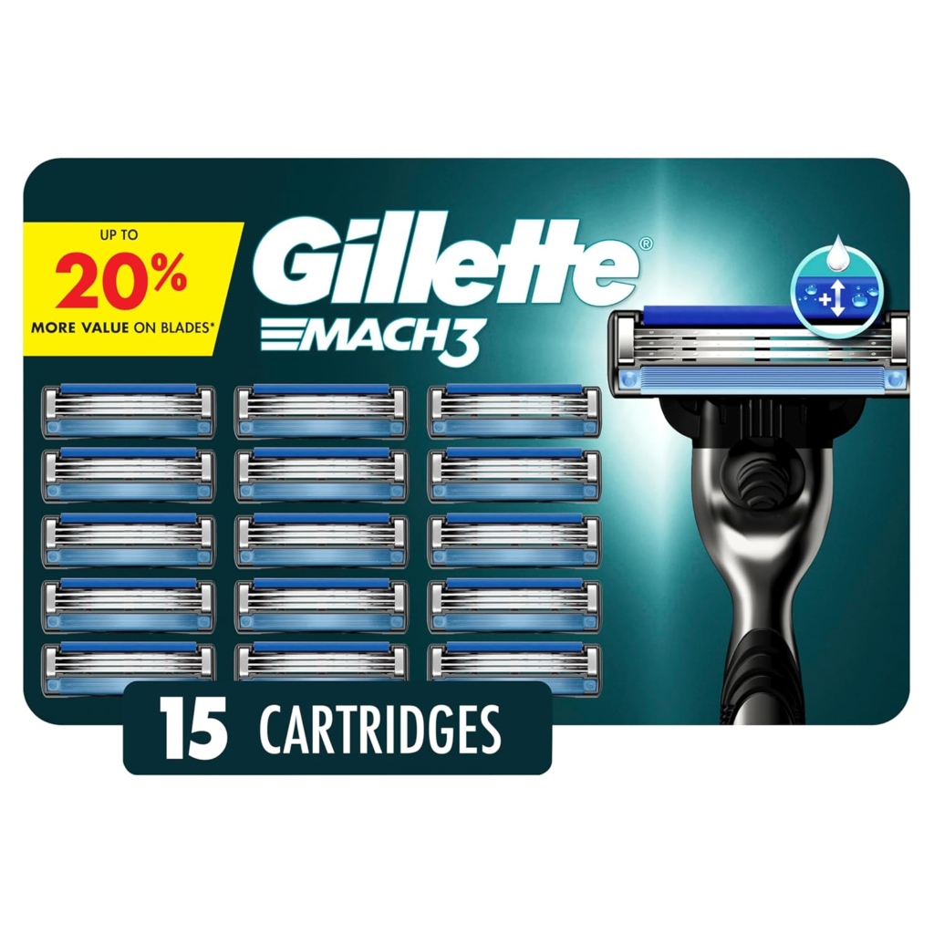 Gillette Mach3 Razor Blades for Men